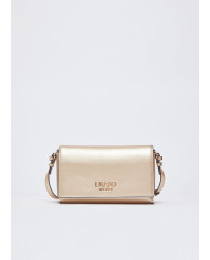 BORSA A SPALLA LIU JO PICCOLA LEATHER BAG LIGHT GOLD 24X7X15CM AA6224 E0958 90048 