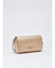 BORSA A SPALLA LIU JO PICCOLA LEATHER BAG LIGHT GOLD 24X7X15CM AA6224 E0958 90048 