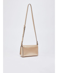 BORSA A SPALLA LIU JO PICCOLA LEATHER BAG LIGHT GOLD 24X7X15CM AA6224 E0958 90048 