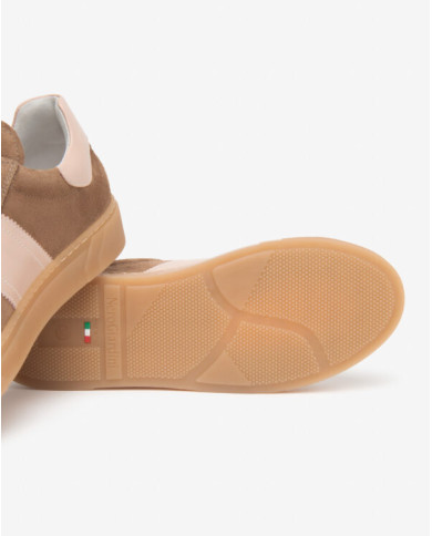 SNEAKERS NEROGIARDINI DONNA VELOUR MOU NAPPA PANDORA ROSA TR MALAGA E613005D/442