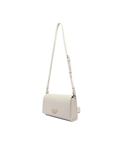 BORSA A SPALLA LIU JO PICCOLA LEATHER BAG CREAM 24X7X15CM AA6224 E0958 X0459 