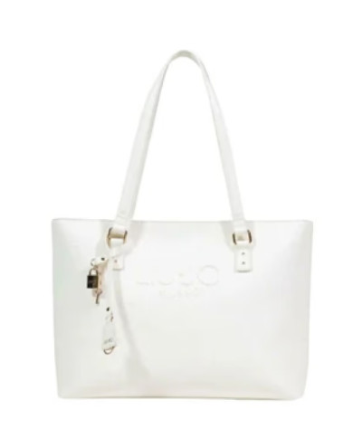 BORSA LIU JO TOTE BAG SHOPPING BAG CREAM 34X13X27CM AA6321 ES029 X0459