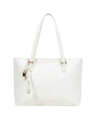 BORSA LIU JO TOTE BAG SHOPPING BAG CREAM 34X13X27CM AA6321 ES029 X0459
