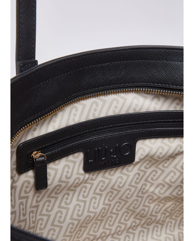 BORSA LIU JO TOTE BAG GRANDE SHOPPING BAG NERO 34X13X27CM AA6321 ES029 22222
