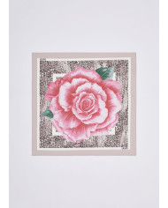 FOULARD LIU JO DONNA CON FIORE ROSA 70X70CM 2A6053 T2745 00006