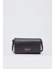 BORSA A SPALLA LIU JO PICCOLA LEATHER BAG NERO 24X7X15CM AA6224 E0958 22222
