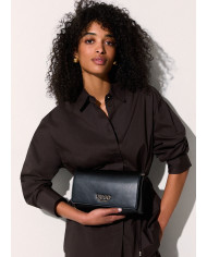 BORSA A SPALLA LIU JO PICCOLA LEATHER BAG NERO 24X7X15CM AA6224 E0958 22222