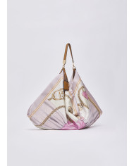 BORSA LIU JO FOULARD HOBO BAG ST META SOFT PEONY 58X38X5CM AA6194 T2745 P9223