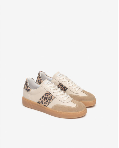 SNEAKERS NEROGIARDINI DONNA VELOUR CAMEL VELVET MILK 1039 T.AIDA LEO BEIGE+IRI TR MALAGA E513007D/421