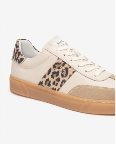 SNEAKERS NEROGIARDINI DONNA VELOUR CAMEL VELVET MILK 1039 T.AIDA LEO BEIGE+IRI TR MALAGA E513007D/421