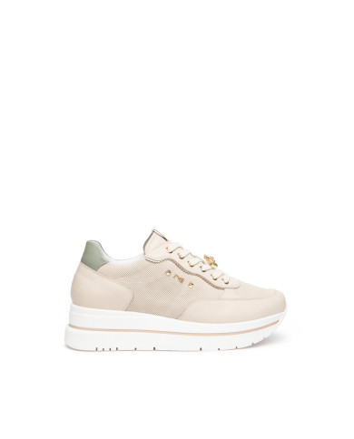 SNEAKERS NEROGIARDINI DONNA VELVET MILK 1039 VELVET MILK 1039 NAPPA PANDORA SALVIA T.BRILL E615202D/710