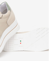 SNEAKERS NEROGIARDINI DONNA VELVET MILK 1039 VELVET MILK 1039 NAPPA PANDORA SALVIA T.BRILL E615202D/710