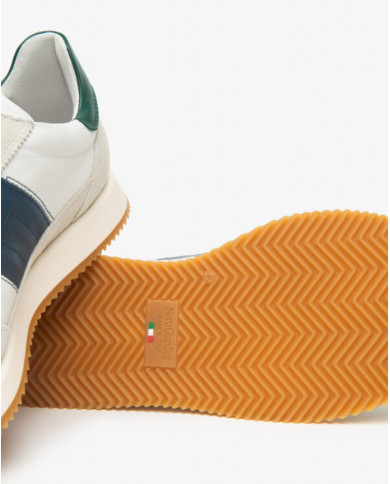 SNEAKERS NEROGIARDINI UOMO VELOUR YOGURT DOLLARINO BIANCO SAUVAGE JEANS SAUVAGE E601112U/714