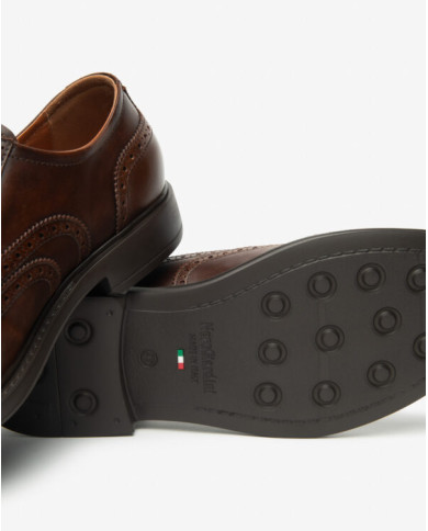 STRINGATA NEROGIARDINI UOMO DELAVATO BEIGE EVA BIBIONE MARRONE E601081U/412