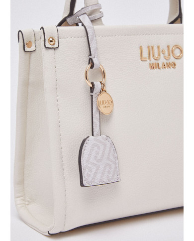 BORSA LIU JO PICCOLA SHOPPING CREAM 25X11X21CM AA6192 E1012  X0459