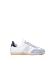 SNEAKERS NEROGIARDINI DONNA VELOUR FIORDALISO CILE BIANCO ETOILE ARGENTO NETTUNO OCEANO E512855D/623