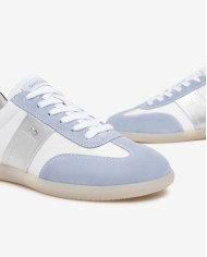 SNEAKERS NEROGIARDINI DONNA VELOUR FIORDALISO CILE BIANCO ETOILE ARGENTO NETTUNO OCEANO E512855D/623