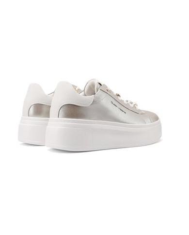 SNEAKERS QUEEN HELENA PLATFORM MINIMAL CON DETTAGLI GIOIELLO X34-13 GOLD