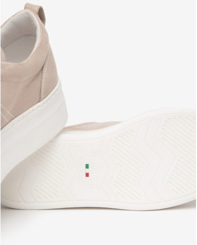 SNEAKERS NEROGIARDINI DONNA VELOUR ROSA PU.MONOD.FIUMARA E615310D/671