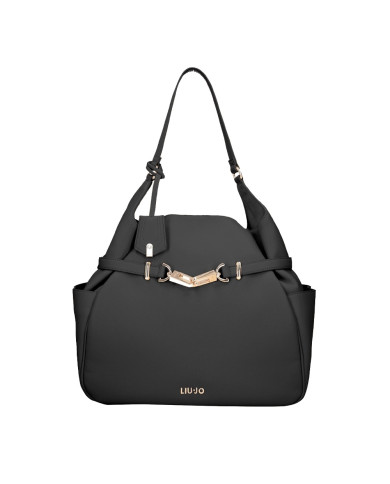 BORSA A SPALLA LIU JO DONNA ECS HOBO NERO 32X14X31CM AA5048 E0037 22222