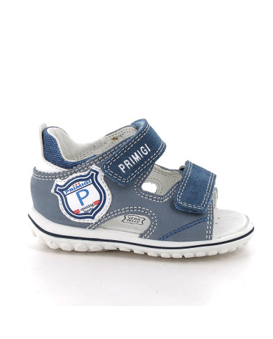 SANDALO PRIMIGI PRIMI PASSI NABUK/SCAMOSC.  AVIO/JEANS 1363622    