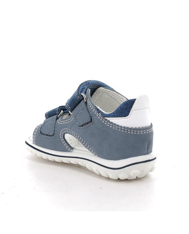 SANDALO PRIMIGI PRIMI PASSI NABUK/SCAMOSC.  AVIO/JEANS 1363622    