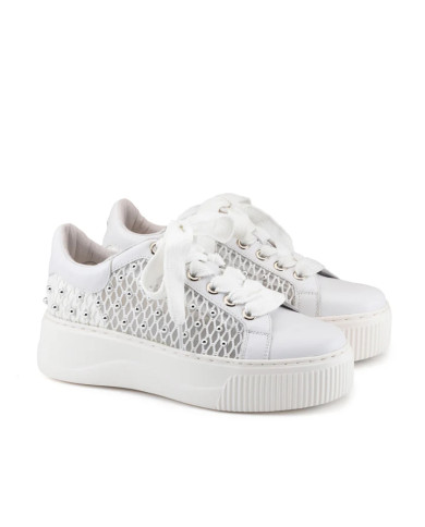 SNEAKERS CULT DONNA PERRY 4683 LOW W NET/LEATHER WHITE CLW468300