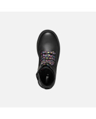 STIVALETTI GEOX BAMBINA J ECLAIR G. D - VIT.SINT. BLACK/MULTICOLOR TG:27 J049QD 0003W C9240/C