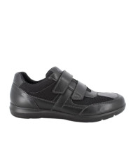 SNEAKERS ENVAL UOMO NAPPA SOFT/RETE NERO STRAPPI 5708400
