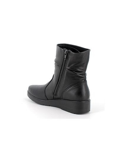 STIVALETTI CON ZEPPA ENVAL SOFT DONNA IN PELLE NERO 4763200
