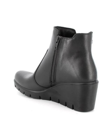 STIVALETTI CON ZEPPA ENVAL SOFT DONNA IN PELLE NERO 4763000