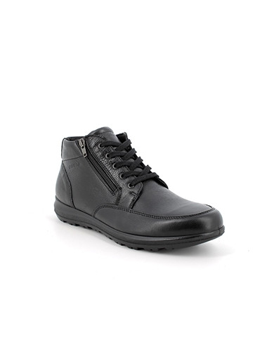 POLACCHINA ENVAL SOFT UOMO IN PELLE NERO ZIP 4706800