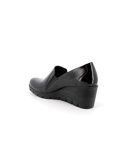 MOCASSINO SLIP-ON CON ZEPPA ENVAL SOFT DONNA IN PELLE NERO 4762811