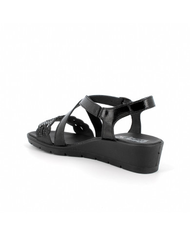 SANDALO CON ZEPPA ENVAL SOFT DONNA NAPLAK NERO 3762900