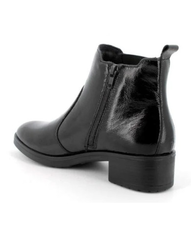 STIVALETTI ENVAL SOFT DONNA NERO ELASTICO E ZIP LATERALE 4750211