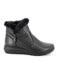 STIVALETTO CON ZEPPA ENVAL SOFT DONNA IN PELLE NERO 4767600