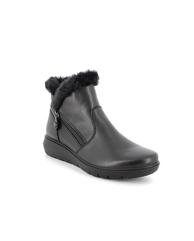 STIVALETTO CON ZEPPA ENVAL SOFT DONNA IN PELLE NERO 4767600