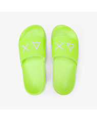 CIABATTE SUN68 DONNA SLIPPERS LOGO GIALLO FLUO X36210 63