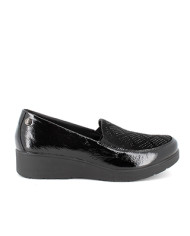 SLIP-ON ENVAL SOFT DONNA IN PELLE NERO 4755200