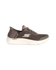 SNEAKERS UOMO SKECHERS SLIP-INS GO WALK FLEX - HANDS UP 216324 BRN