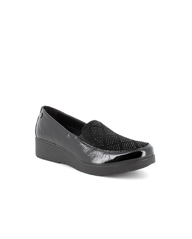 SLIP-ON ENVAL SOFT DONNA IN PELLE NERO 4755200