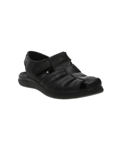 SANDALO ENVAL SOFT UOMO NAPPA SOFT VELCRO NERO 3720300