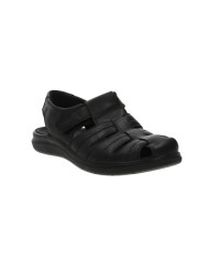 SANDALO ENVAL SOFT UOMO NAPPA SOFT VELCRO NERO 3720300