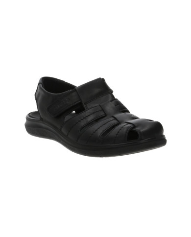SANDALO ENVAL SOFT UOMO NAPPA SOFT VELCRO NERO 3720300