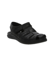 SANDALO ENVAL SOFT UOMO NAPPA SOFT VELCRO NERO 3720300