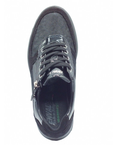 SNEAKERS ENVAL SOFT DONNA ZEPPA CAMOSCIO NERO 4760300