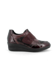SNEAKERS ENVAL SOFT DONNA PELLE CON STRAPPO BORDEAUX 8262322