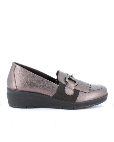 MOCASSINI ENVAL SOFT DONNA IN PELLE BRONZO ZEPPA 4,1CM 6763222