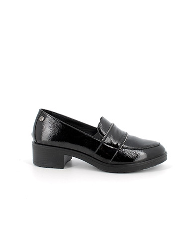 MOCASSINO ENVAL SOFT DONNA IN PELLE NERO TACCO 4,5 CM 4750011