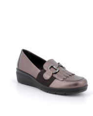 MOCASSINI ENVAL SOFT DONNA IN PELLE BRONZO ZEPPA 4,1CM 6763222